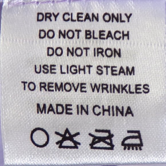 AZAZIE size A10 lilac fit/flare full-length gown 100% polyester dry clean only - Picture 16 of 16